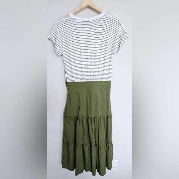 Veronica Bears Trail Mixed Media Dress Fern Size Medium - Picture 4 of 8